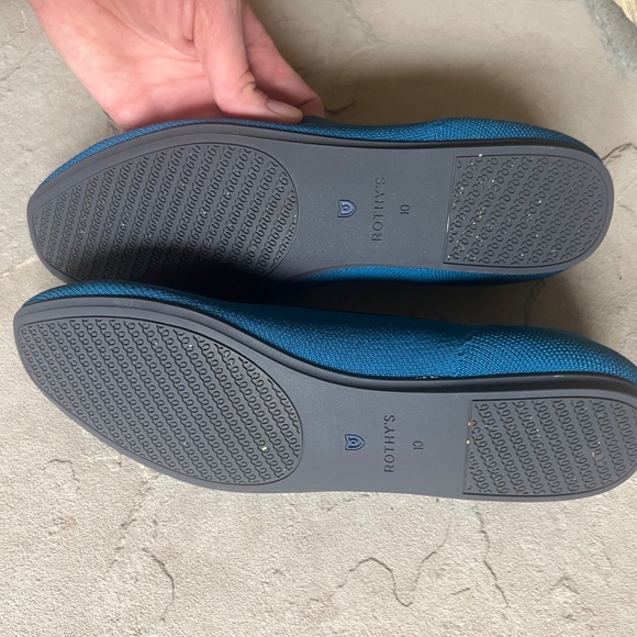 Rothys Women's Pull On & Slip-on Square Toe Ballet Flat Modern Fit Blue Size 10 - Picture 4 of 4